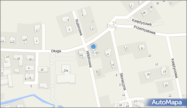 Cieplewo, Wiklinowa, 1, mapa Cieplewo