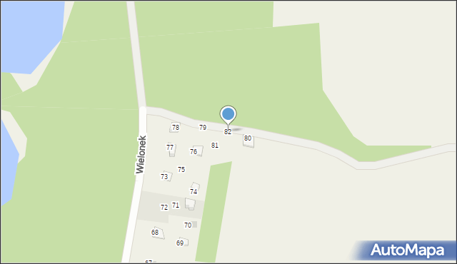 Cierplewo, Wielonek, 82, mapa Cierplewo