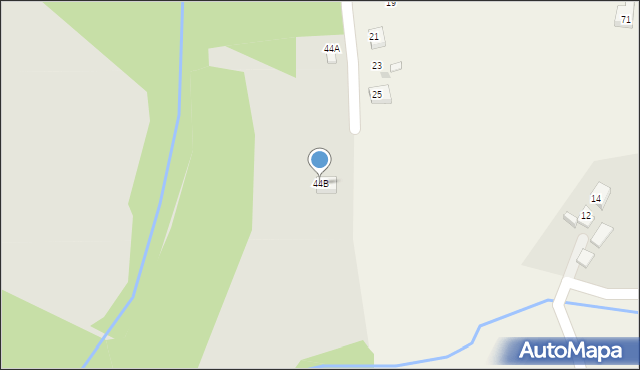 Cieszyn, Wiślańska, 44B, mapa Cieszyna