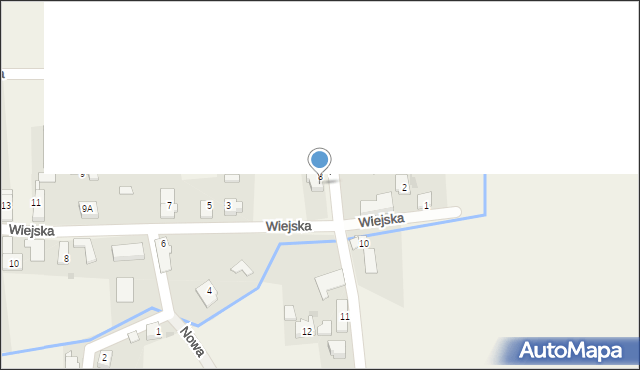 Ciochowice, Wiejska, 1a, mapa Ciochowice