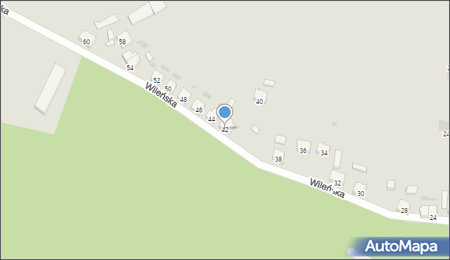 Cybinka, Wileńska, 42, mapa Cybinka