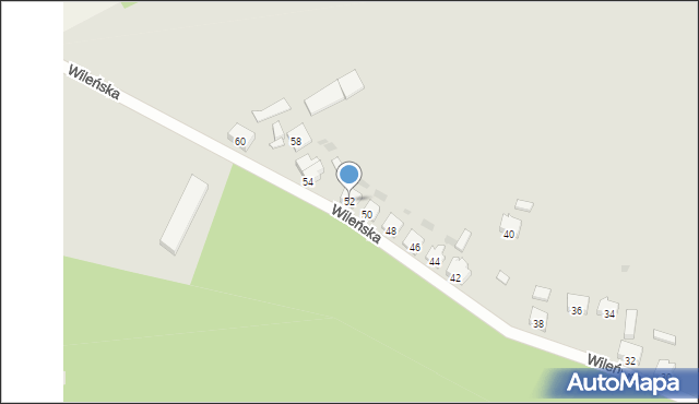 Cybinka, Wileńska, 52, mapa Cybinka