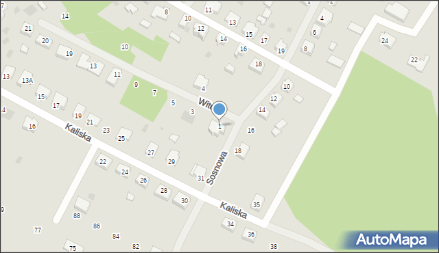 Cybinka, Witosa Wincentego, 1, mapa Cybinka