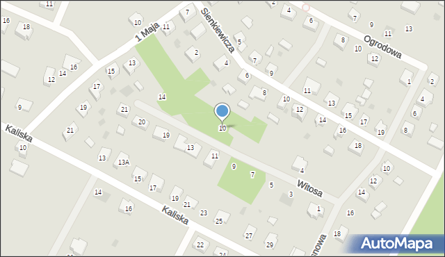 Cybinka, Witosa Wincentego, 10, mapa Cybinka