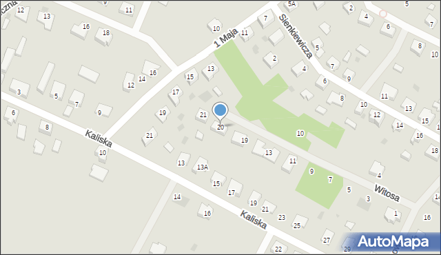 Cybinka, Witosa Wincentego, 20, mapa Cybinka