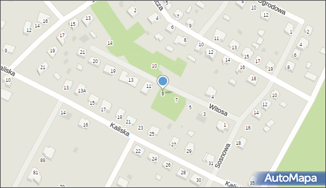 Cybinka, Witosa Wincentego, 9, mapa Cybinka