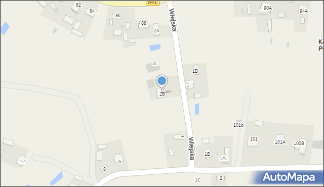 Cyców, Wiejska, 2B, mapa Cyców