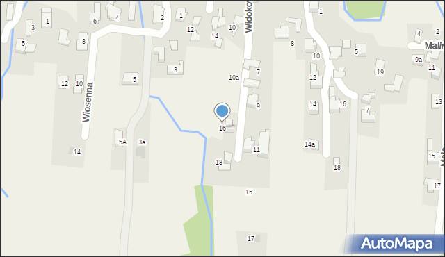 Czaniec, Widokowa, 16, mapa Czaniec