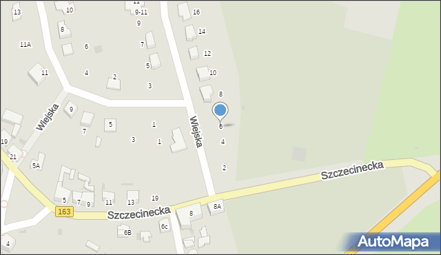 Czaplinek, Wiejska, 6, mapa Czaplinek