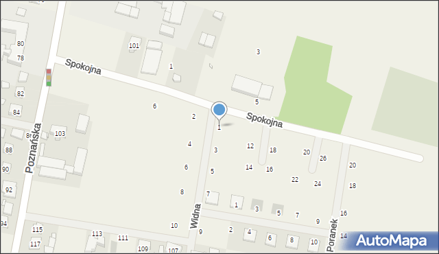 Czapury, Widna, 1, mapa Czapury