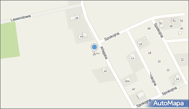 Czarków, Wiejska, 43, mapa Czarków