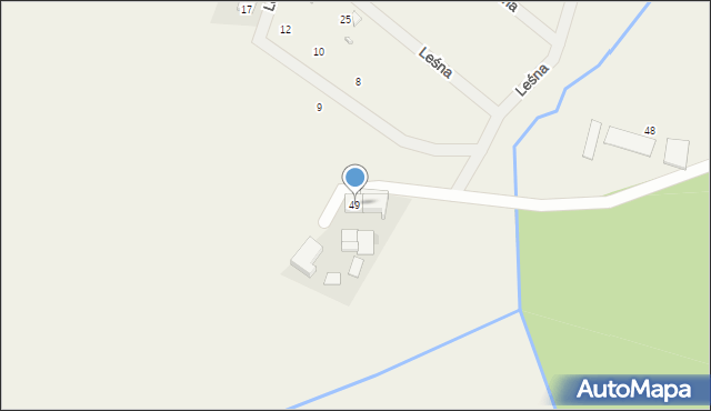 Czarków, Wiejska, 49, mapa Czarków