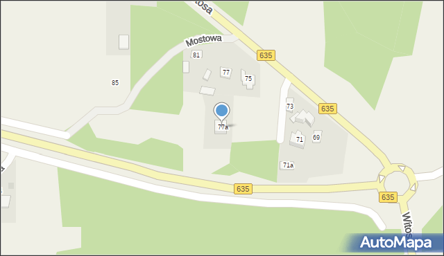 Czarna, Witosa Wincentego, 77a, mapa Czarna