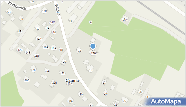 Czarna, Witosa Wincentego, 15A, mapa Czarna