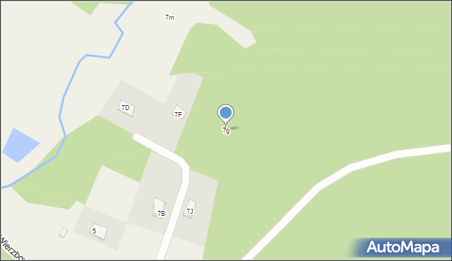 Czarna Wieś Kościelna, Wierzbowa, 7g, mapa Czarna Wieś Kościelna