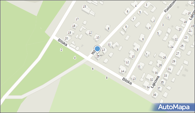 Czarne, Widok, 15, mapa Czarne