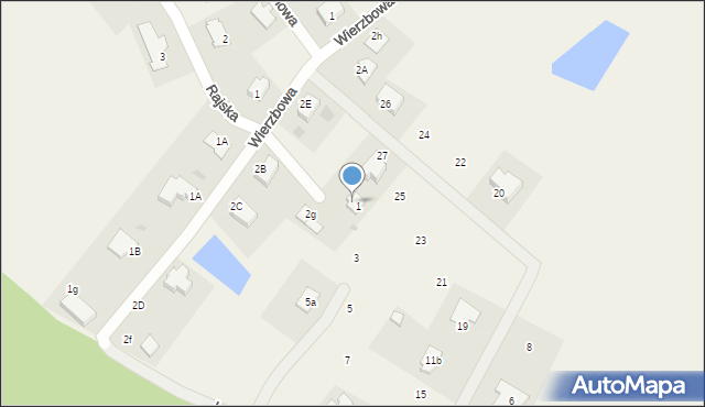 Czarne Błoto, Wierzbowa, 2, mapa Czarne Błoto