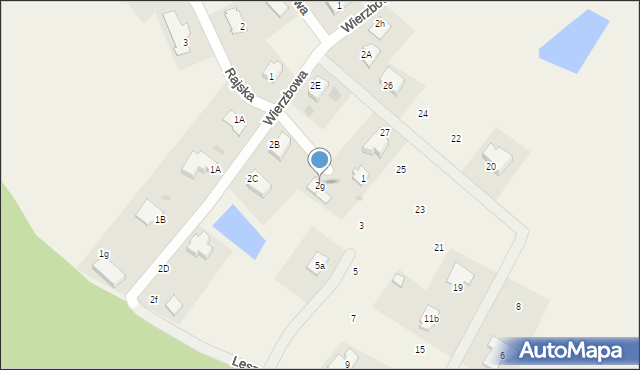 Czarne Błoto, Wierzbowa, 2g, mapa Czarne Błoto