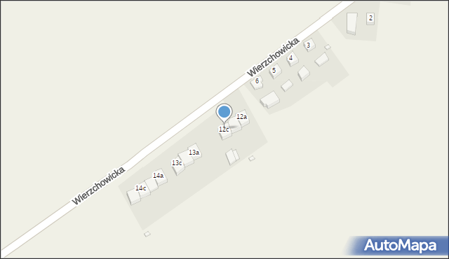 Czatkowice, Wierzchowicka, 12c, mapa Czatkowice