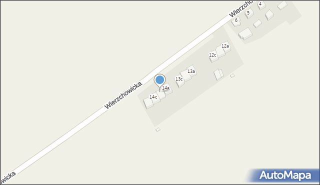 Czatkowice, Wierzchowicka, 14b, mapa Czatkowice