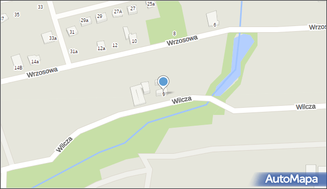 Czechowice-Dziedzice, Wilcza, 9, mapa Czechowic-Dziedzic