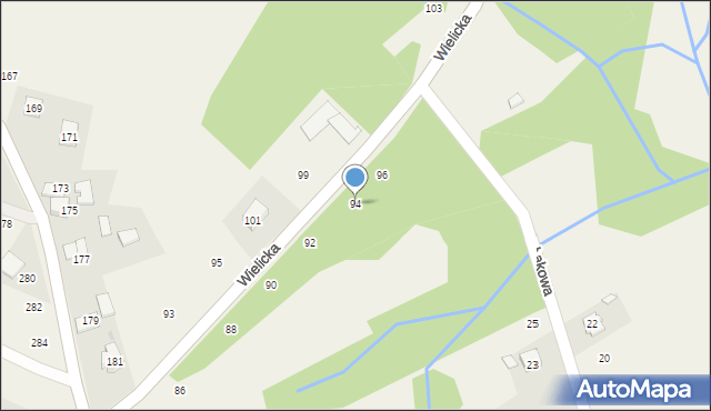 Czechówka, Wielicka, 94, mapa Czechówka