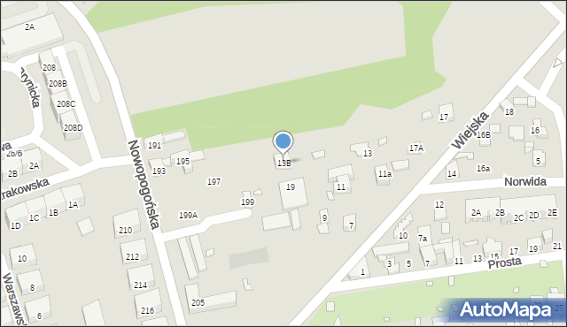 Czeladź, Wiejska, 13B, mapa Czeladź