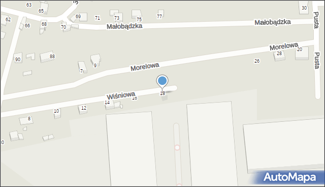 Czeladź, Wiśniowa, 18, mapa Czeladź