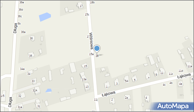 Czeremcha, Wiśniowa, 18, mapa Czeremcha