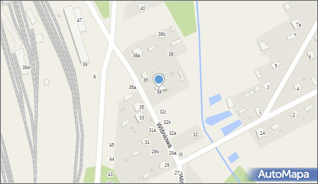 Czeremcha, Wiśniowa, 34, mapa Czeremcha