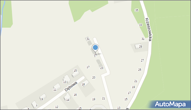 Czernichów, Willowa, 27, mapa Czernichów