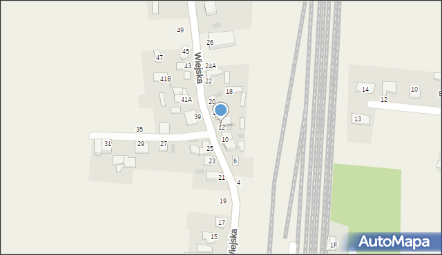 Czerniewice, Wiejska, 12, mapa Czerniewice