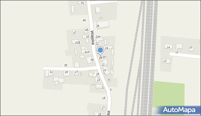 Czerniewice, Wiejska, 16, mapa Czerniewice