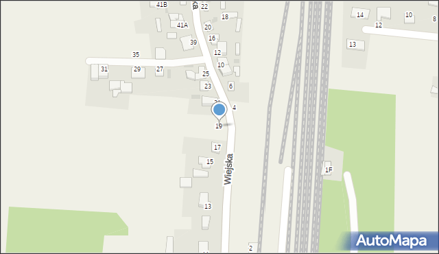 Czerniewice, Wiejska, 19, mapa Czerniewice