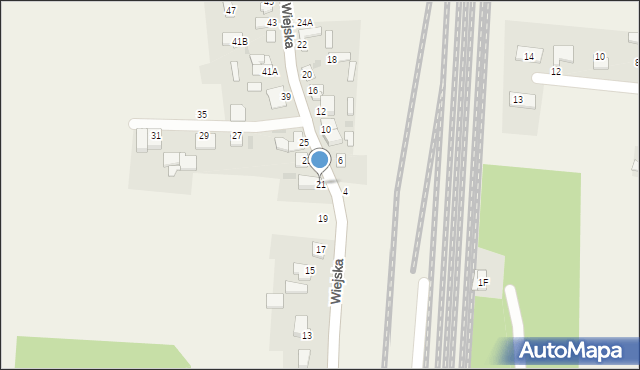 Czerniewice, Wiejska, 21, mapa Czerniewice