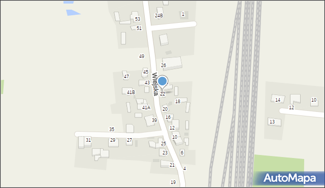 Czerniewice, Wiejska, 22, mapa Czerniewice