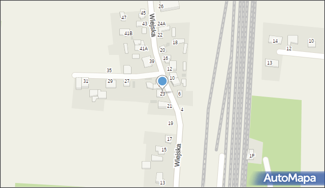 Czerniewice, Wiejska, 23, mapa Czerniewice