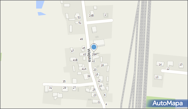 Czerniewice, Wiejska, 24A, mapa Czerniewice