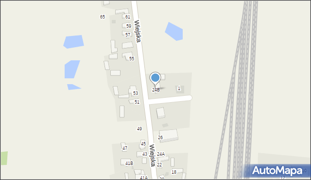 Czerniewice, Wiejska, 24B, mapa Czerniewice