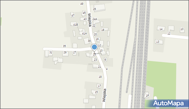 Czerniewice, Wiejska, 25, mapa Czerniewice