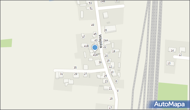 Czerniewice, Wiejska, 41A, mapa Czerniewice