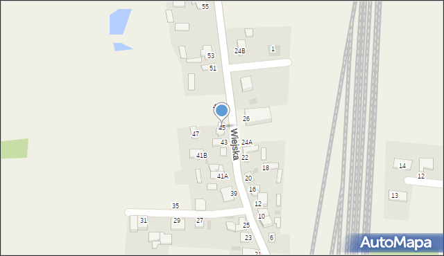 Czerniewice, Wiejska, 45, mapa Czerniewice