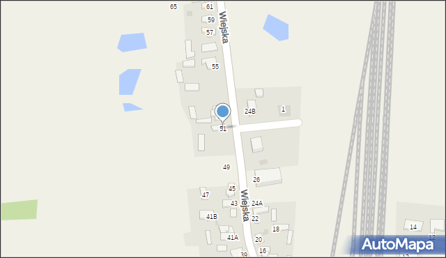 Czerniewice, Wiejska, 51, mapa Czerniewice