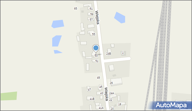 Czerniewice, Wiejska, 53, mapa Czerniewice