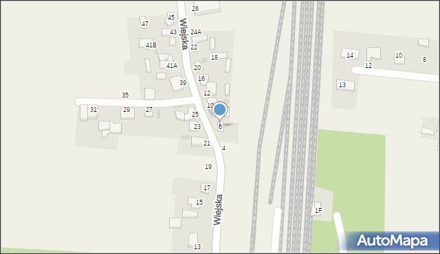 Czerniewice, Wiejska, 6, mapa Czerniewice