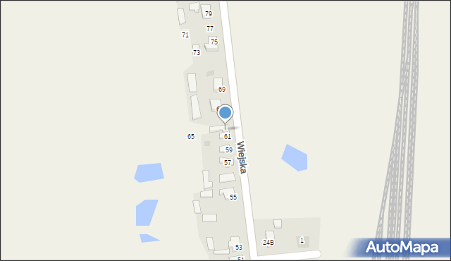 Czerniewice, Wiejska, 63, mapa Czerniewice