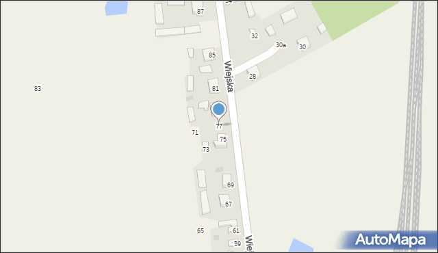 Czerniewice, Wiejska, 77, mapa Czerniewice