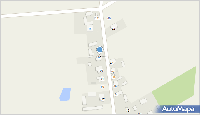 Czerniewice, Wiejska, 95, mapa Czerniewice