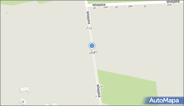 Częstochowa, Wiejska, 13/15, mapa Częstochowy