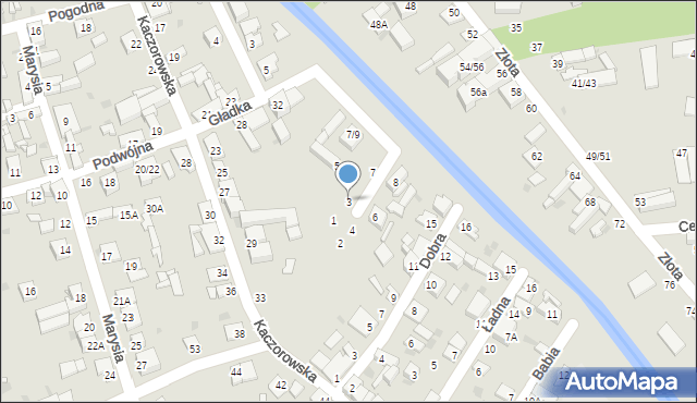 Częstochowa, Wioślarska, 3, mapa Częstochowy